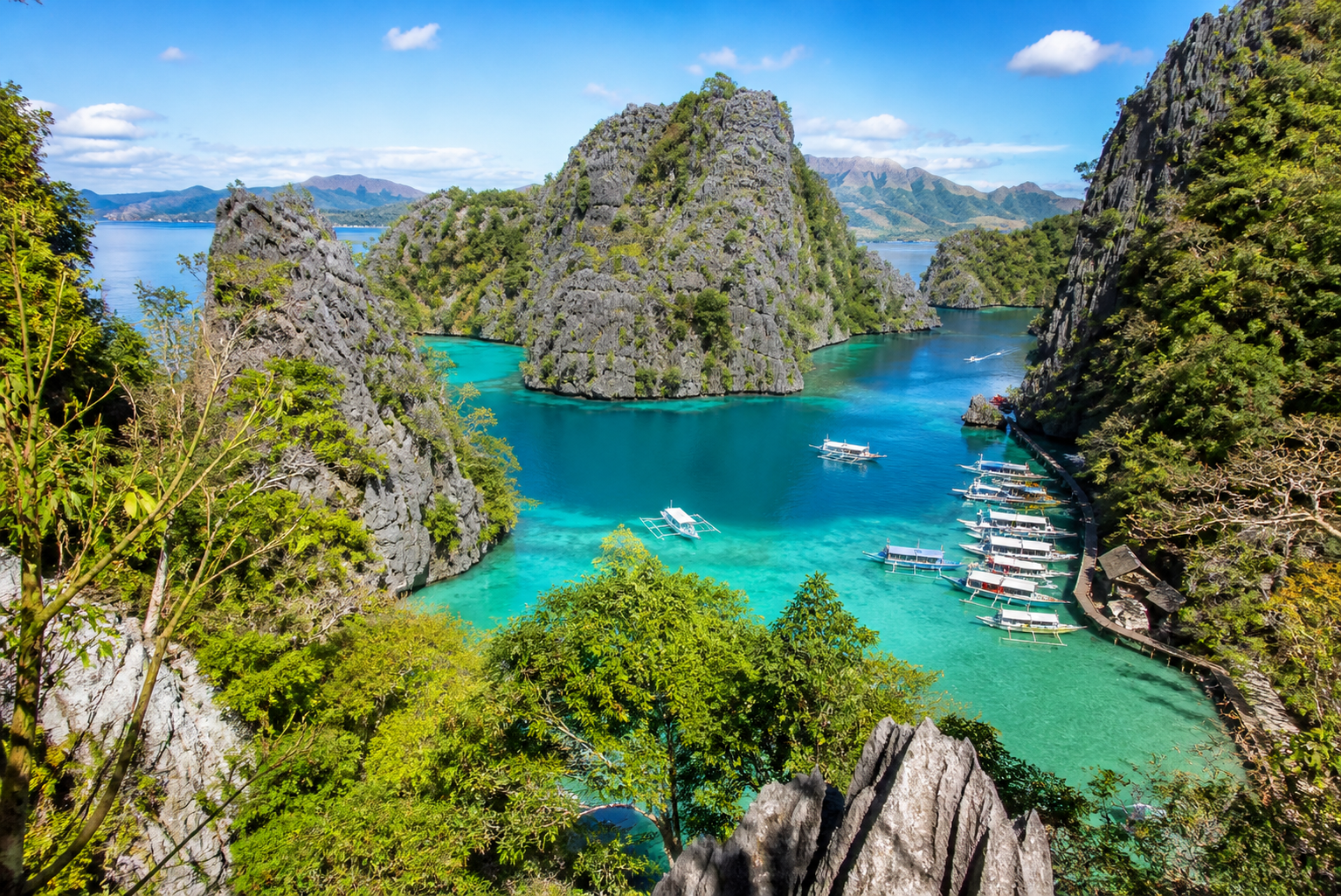 Mirador de Kayangan Lake, Coron, Filipinas